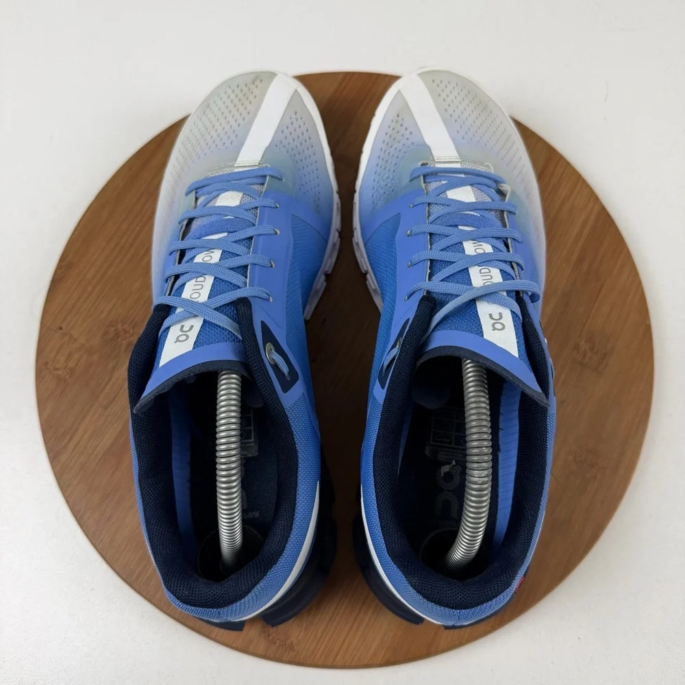 ON Running CloudFlow 3 Blue and White Sneakers W11 or M9.5 - Picture 5 of 9